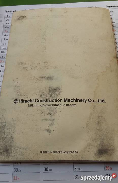 Instrukcja Hitachi ZAXIS 1803 2003 2703 3303 Szamotuły