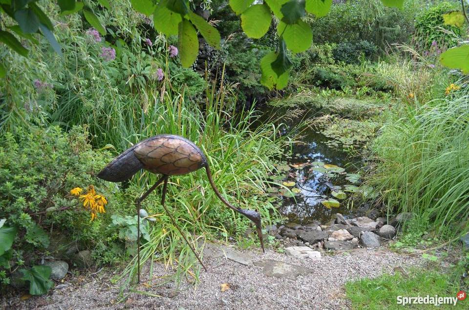 Ptak do ogrodu metalowy 80 Czapla Żuraw nie Lębork