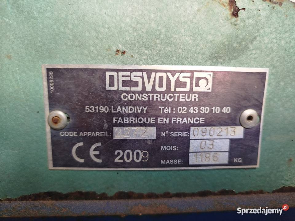 Mulczer Desvoys 28 na młotkach