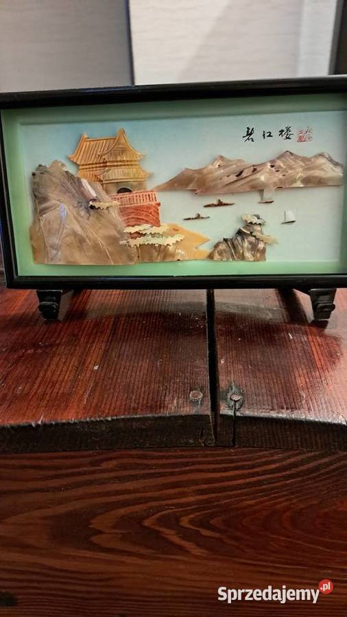orientalny obrazek gipsowy budda srebrny15x20 Warszawa