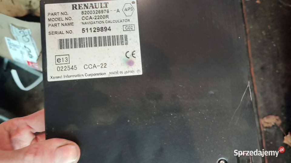 Czytnik nawigacji 8200326976 Renault Laguna II osobowe Książ Wielkopolski