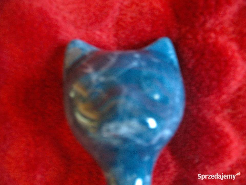 Kot Powabna koteczka marmurek figurka porcelana