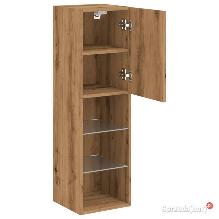 Szafki TV z LED 2 dąb artisian 305x30x102 Warszawa