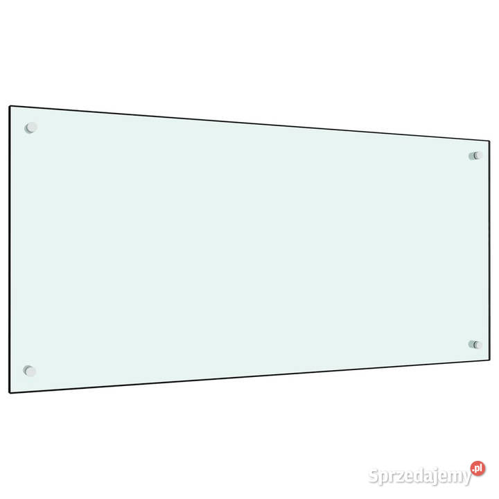 Panel ochronny do kuchni biały 100x50 szkło mazowieckie