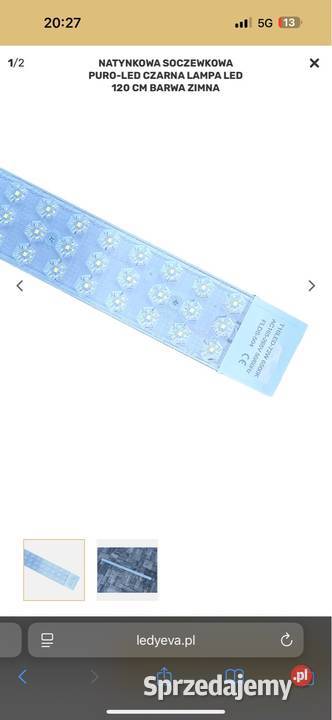 NATYNKOWA SOCZEWKOWA PUROLED CZARNA LAMPA LED