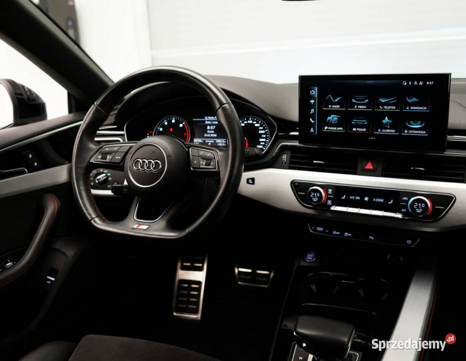 Audi A5 Sportback 45TFSI 265 Quattro Sline łopatki zmiany biegów Kielce