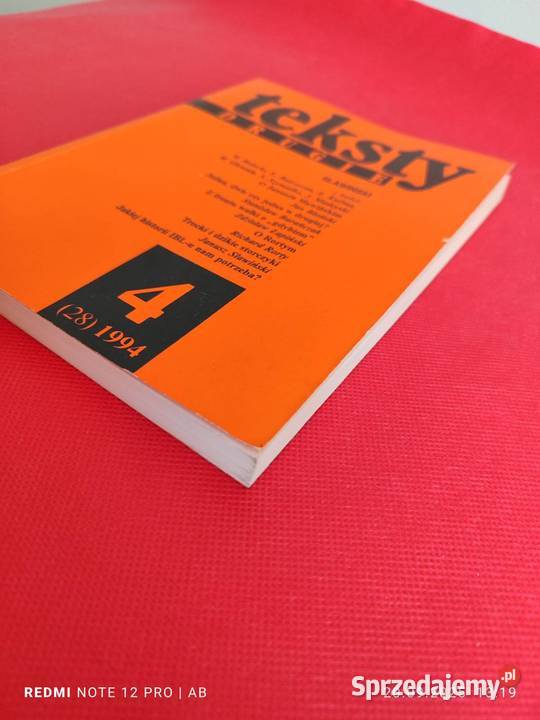 Teksty Drugie 4 28 1994 Sławiński IBL PAN miękka Katowice