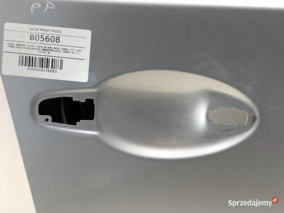 DRZWI PRAWY PRZÓD HONDA CIVIC IX Hatchback