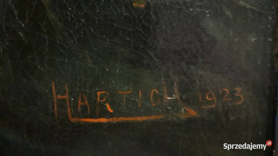 Stary obraz na płótnie Leżajsk