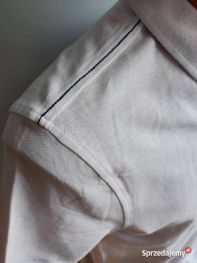 Koszulka polo biała SU Straight Up NOWA Odzież codzienna Głuchołazy