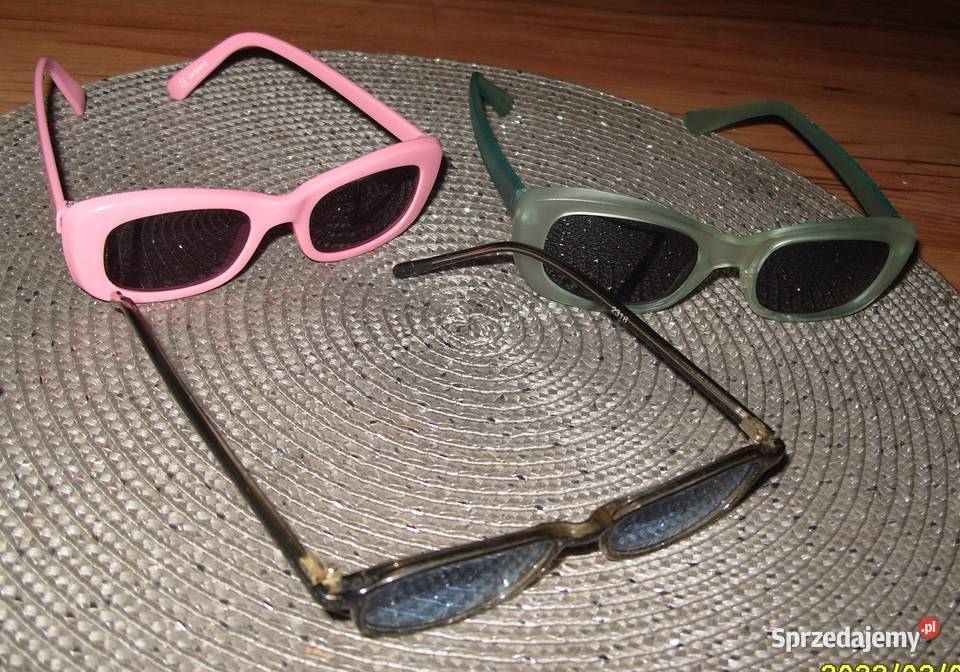3 x Kolorowe Okulary dziewczęce przeciw Rawicz