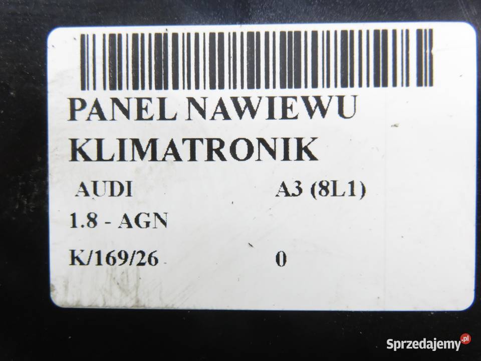 KLIMATRONIK AUDI A3 8L1 8L0820043H sprzedam