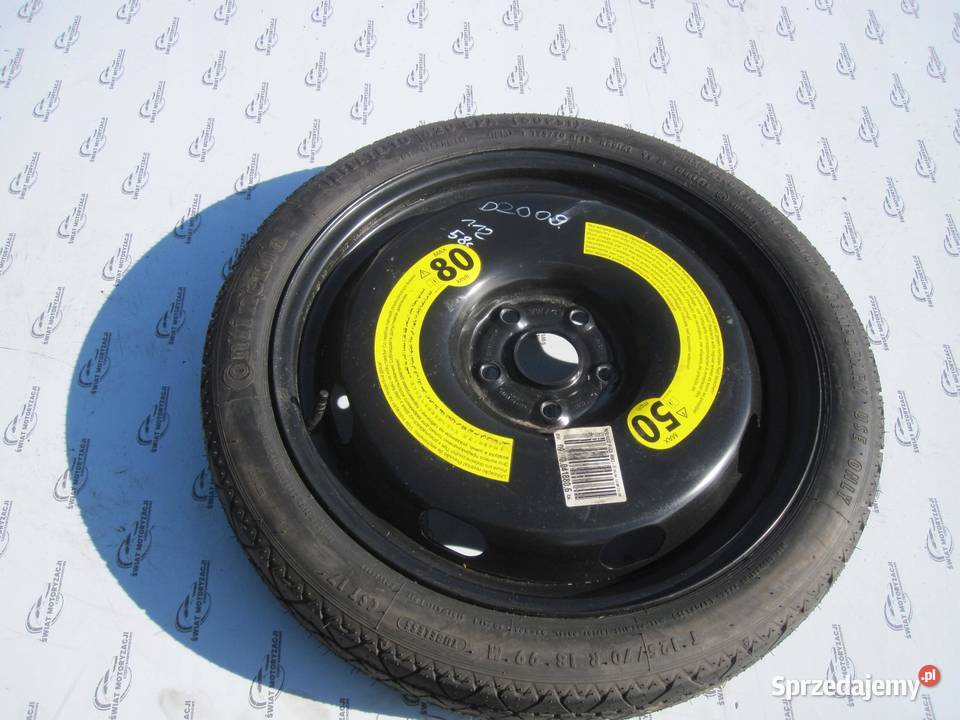 AUDI A3 8P GOLF V VI koło dojazdowe 1257018 99M Koła dojazdowe