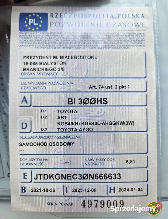 Automat LPG 37 Białystok sprzedam