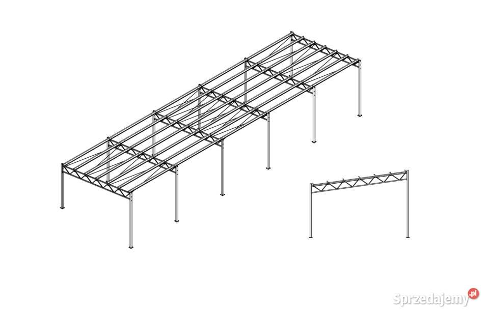 6x24 Konstrukcja stalowa jednospadowa hala Skulsk