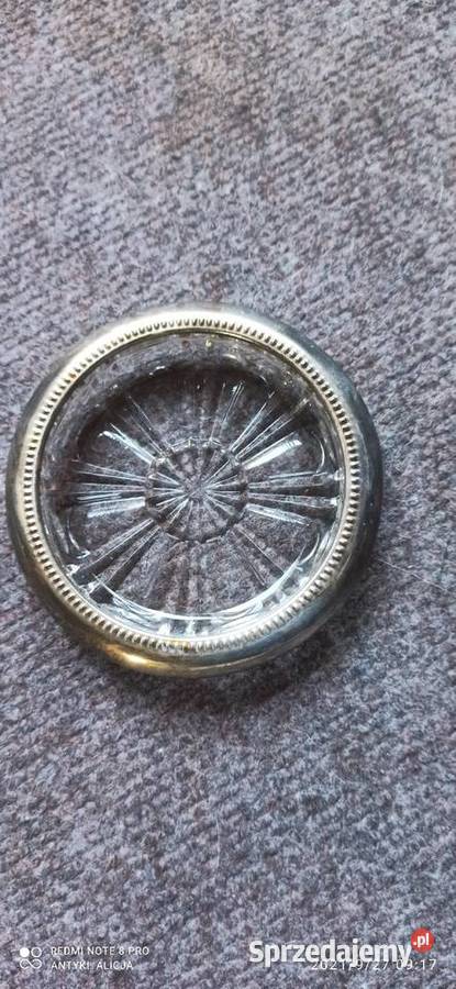 Talerzyk szkło Plater Silverplatet Italy Gdańsk sprzedam
