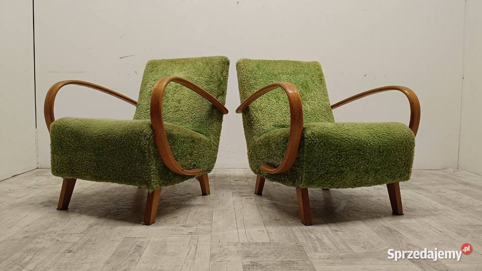 fotele Halabala lata 50te do salonu art deco Radomsko