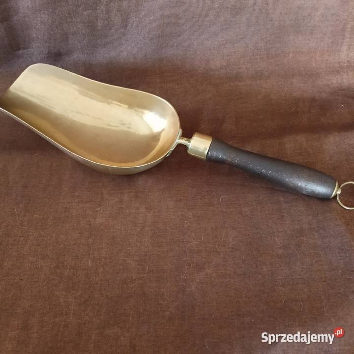 Duża łopatka mosiądz Holandia Pozostałe śląskie Mikołów