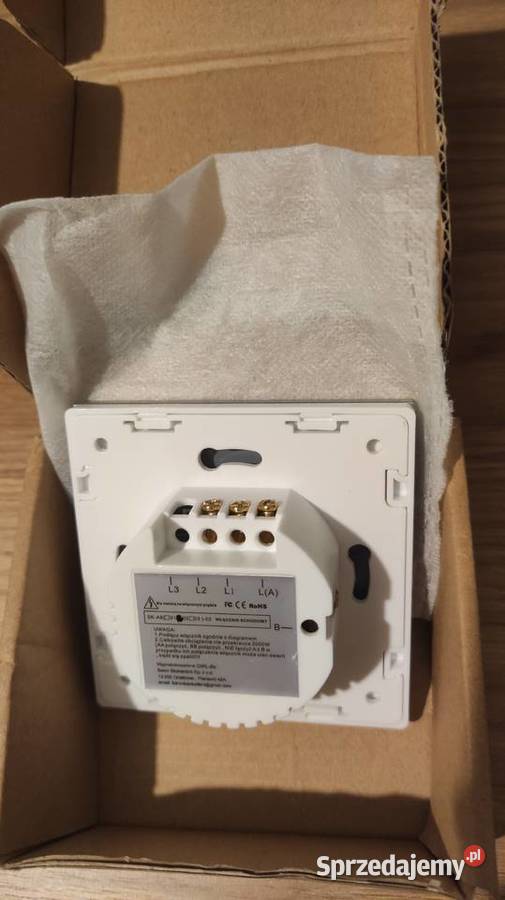 5 włączników podwójnych schodowych dotykowych biały Grodzisk Mazowiecki