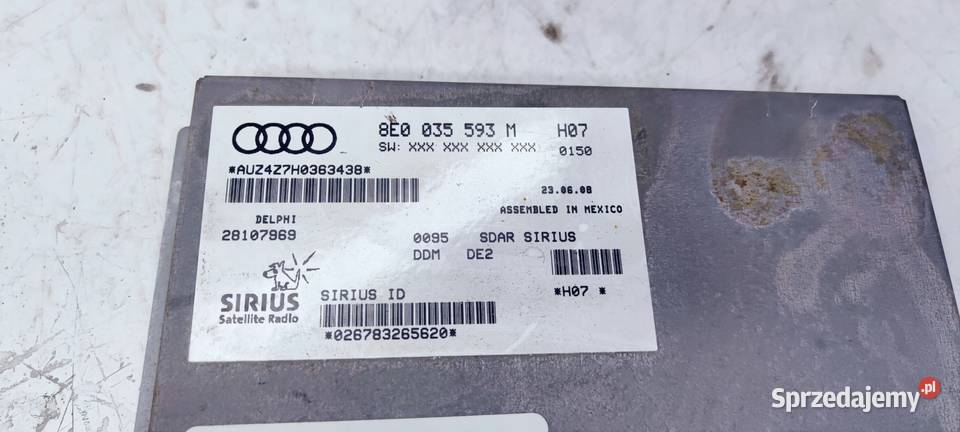MODUŁ RADIA CYFROWEGO AUDI A3 A4 A5 A6 osobowe śląskie Przystajń