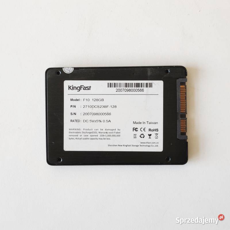 Dysk SSD KingFast F10 128GB 25 SATA III Jasionów