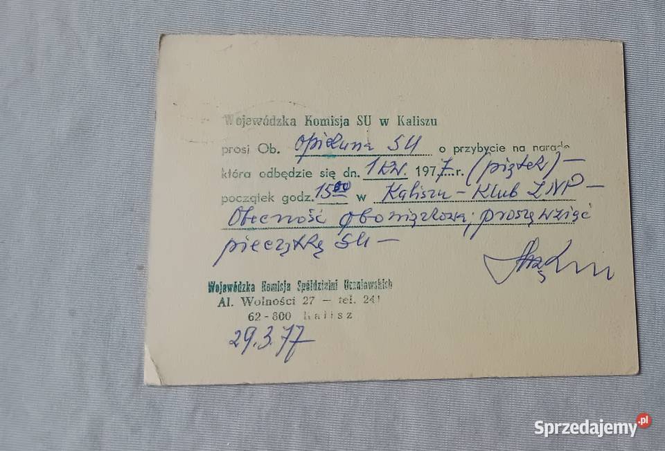 Pocztówka Ochrona zabytków w Polsce Płock Koźminek sprzedam
