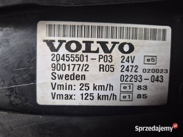 20455501P03 Licznik zegar Volvo FH FM świętokrzyskie Zawichost