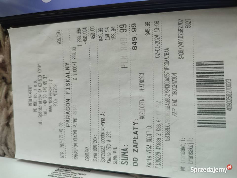 Redmi Note 12 256GB 8GB RAM Polski paragon Pozostałe Warszawa sprzedam