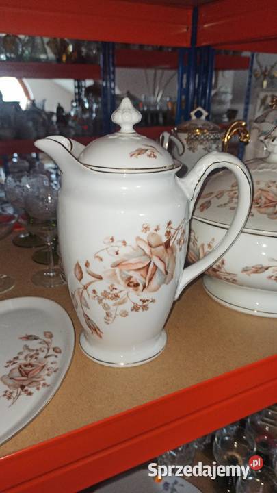 Paterka Carl Tielsh Z subtelnymi różami Porcelana i szkło Gdańsk