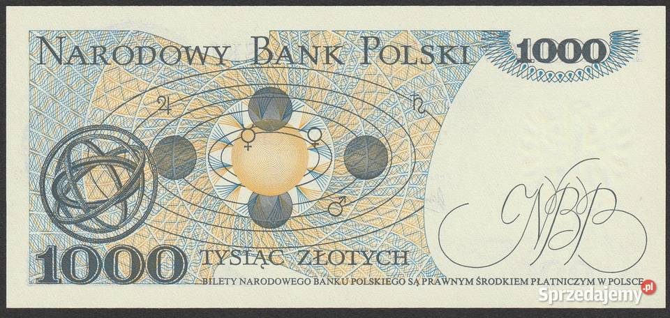 Polska 1000 złotych 1975 AR stan bankowy UNC Numizmatyka Łódź