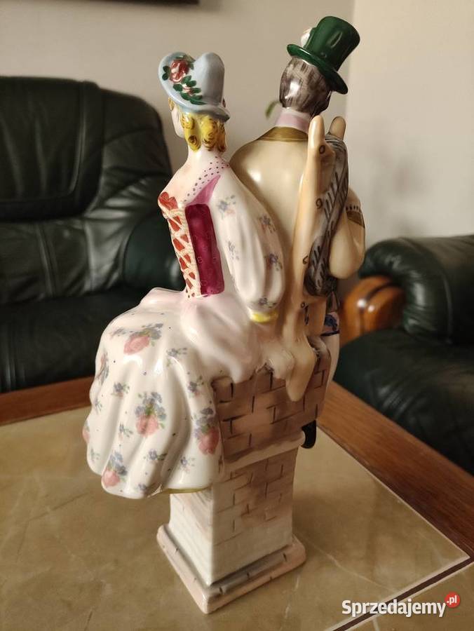 Figurka porcelanowa Pasterka i kominiarczyk Janów Lubelski