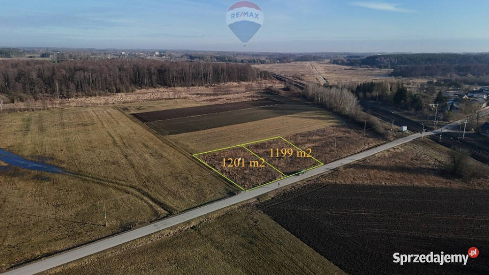 Działka inwestycyjna 2400 m2 Dąbrówka Zabłotnia asfalt mazowieckie