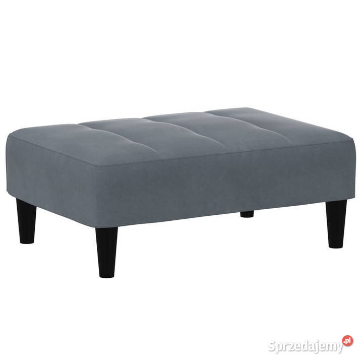 Podnóżek ciemnoszary 77x55x31 aksamit WM4007367 mazowieckie Warszawa