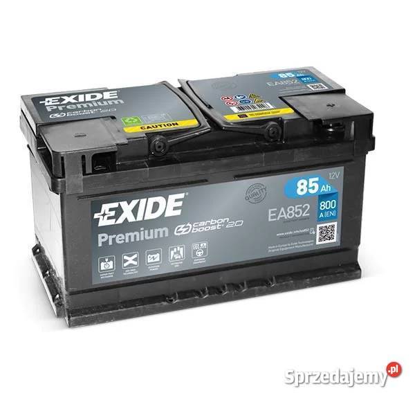 Akumulator Exide Premium 85Ah 800A PRAWY PLUS Układ elektryczny kujawsko-pomorskie Bydgoszcz