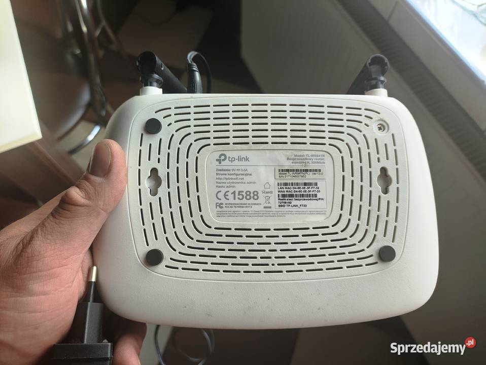 Sprawny router TPLink TLWR841N z zasilaczem
