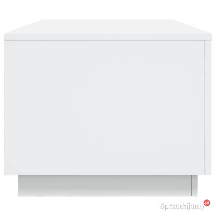 Stolik kawowy z oświetleniem LED biały 90x50x40