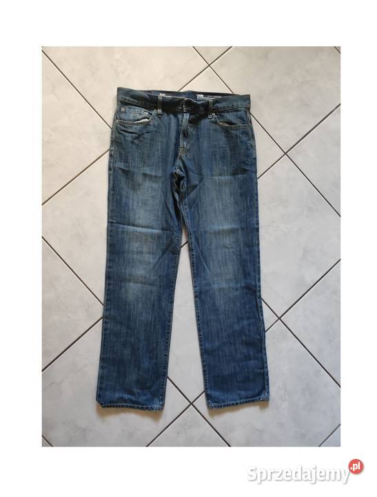 spodnie klasyczne jeans dżinsowe proste męskie