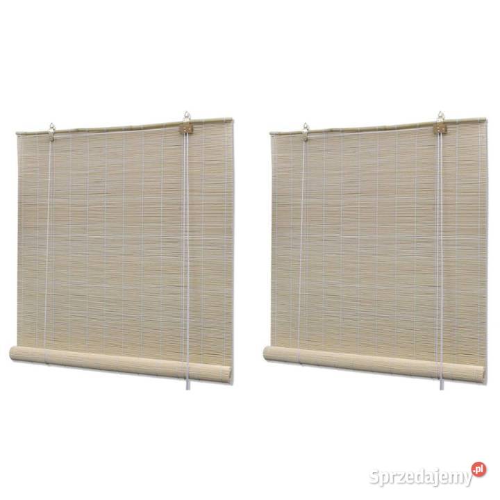 vidaXL Naturalne rolety bambusowe 2 120 x 160 mazowieckie Warszawa