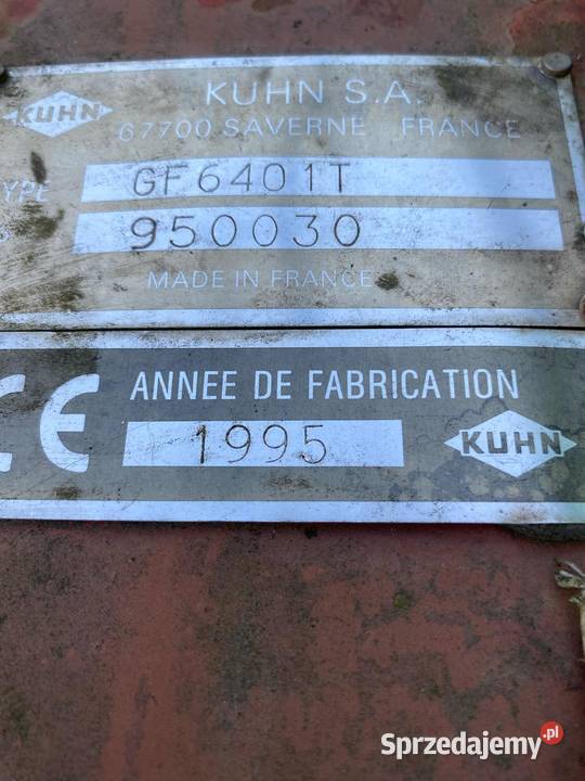 Przetrząsacze siana Kuhn GF 6401T Żuków sprzedam