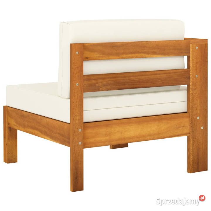 4osobowa sofa ogrodowa z kremowymi poduszkami Meble ogrodowe Warszawa