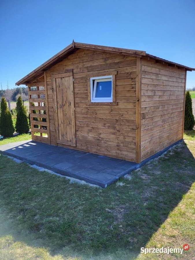 Domek ogrodowy z drewutnią 3x3 transport kraj dolnośląskie