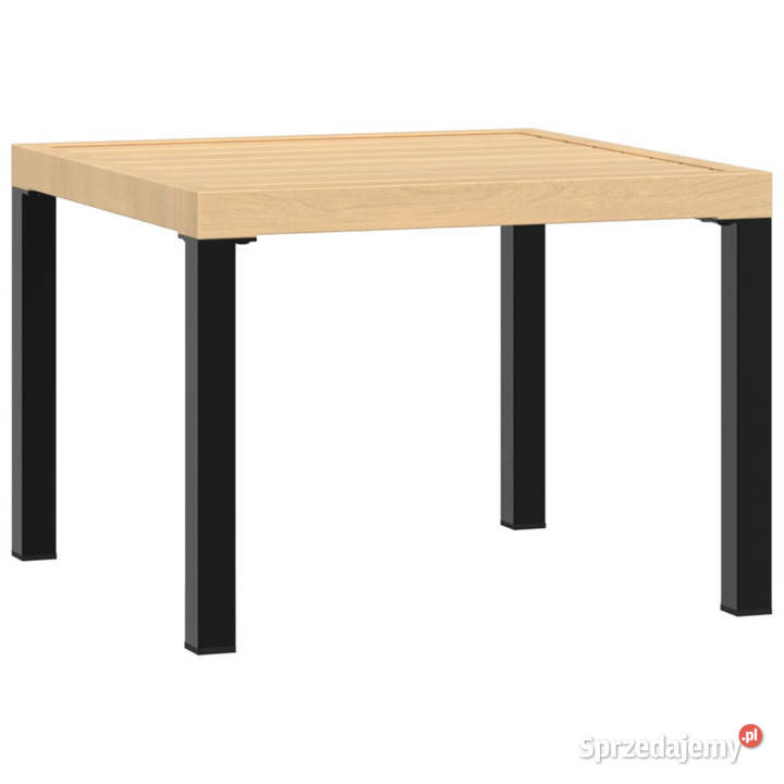 Stolik kawowy do ogrodu czarny 55x55x395 Warszawa