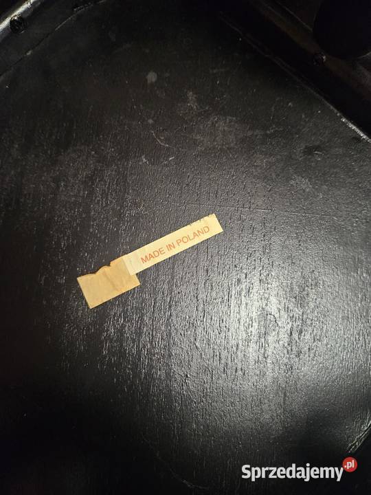 Czarny hoker barowy THONET ORYGNALNIE GIĘTE