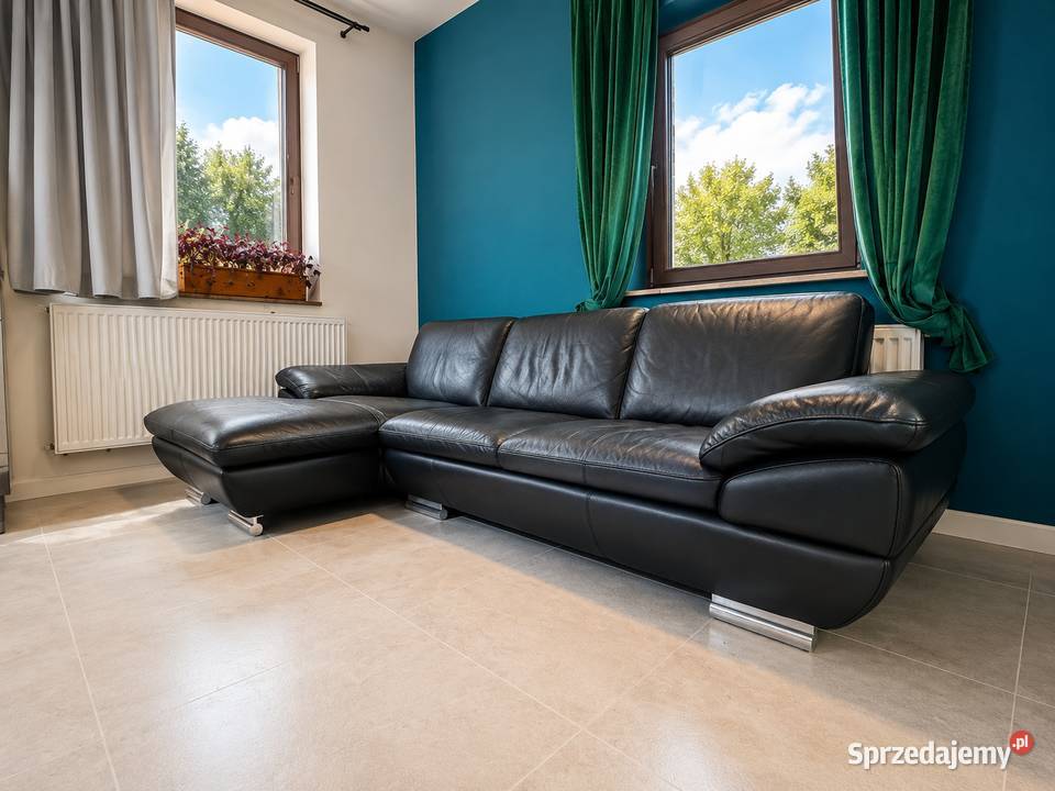Calia Italia skórzany narożnik 280 150 włoska 280cm śląskie Wilamowice