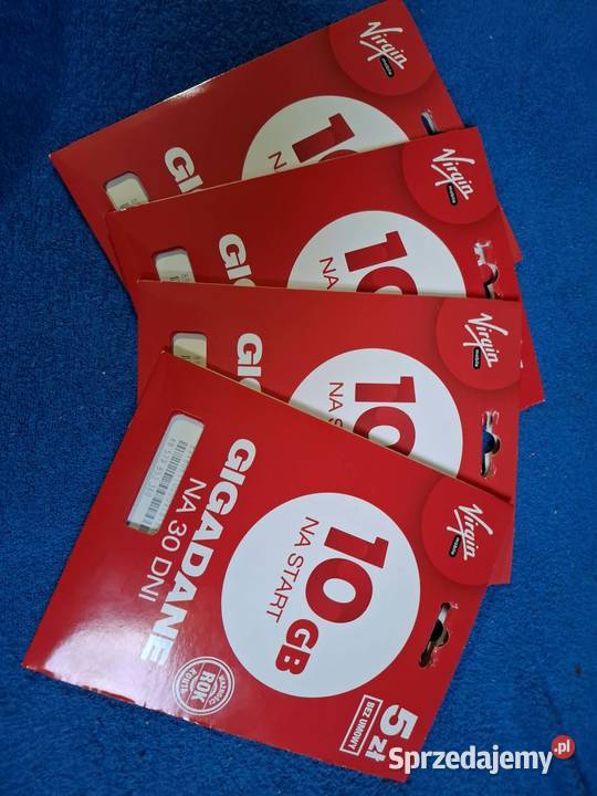 Sprzedam Startery virgin mobile z 4 numerami