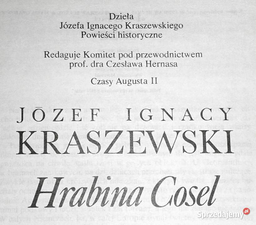 Hrabina Cosel Józef Ignacy Kraszewski Pozostałe