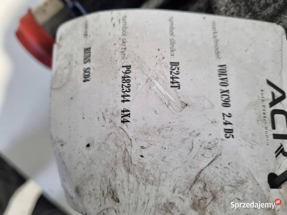 SKRZYNIA BIEGÓW Volvo XC90 I 24 D5 MANUALNA osobowe Chełm sprzedam