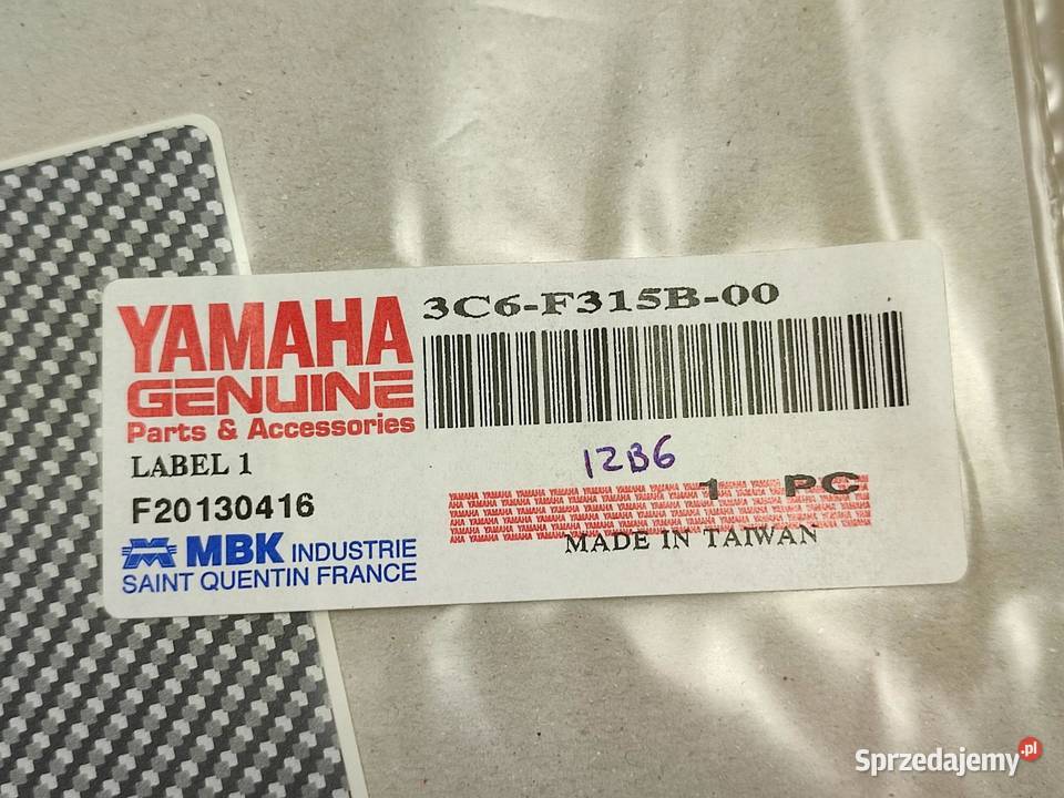 NAKLEJKA NA WAHACZ YAMAHA NS 50 20132016