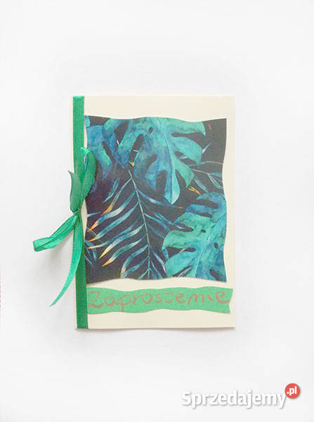 monstera zaproszenie na różne okazje boho podkarpackie Rzeszów sprzedam