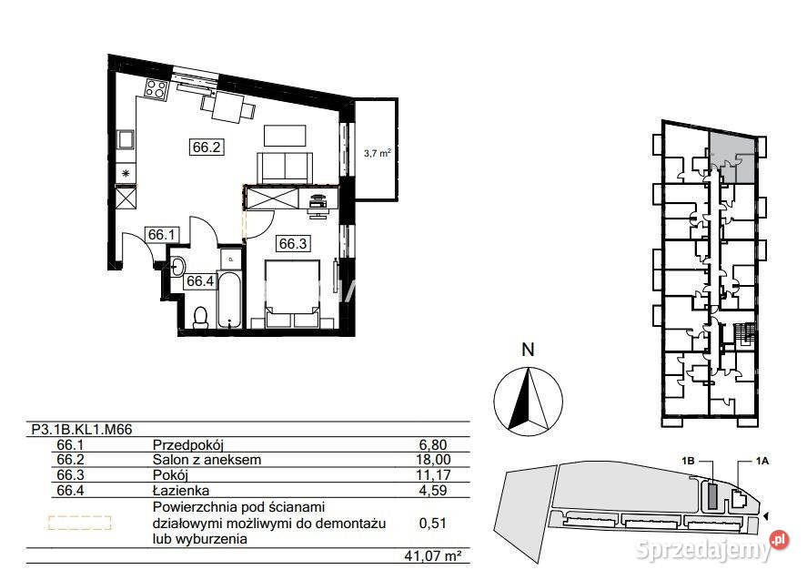 Mieszkanie sprzedam Kraków Agatowa 4039m2 2 Rok budowy 2023